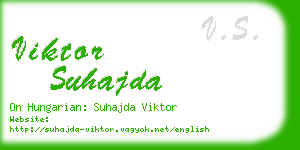 viktor suhajda business card